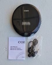 Coby CD-190-BLK, Digital Portable Compact CD Player Pre-owned, Tested.