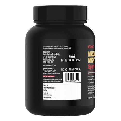 GNC Mega Men Sport Multivitamin for Men Boosts Muscle, Performance, Antioxidant - Picture 8 of 8