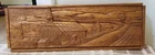 Vintage Hand Carved WoodPanel Plaque Church House Architectural Portrait Picture
