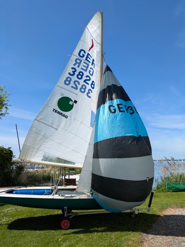 Segeljolle Korsar Mader GFK G 2117 mit neuen Segeln aus 2019 - Bild 2 von 12