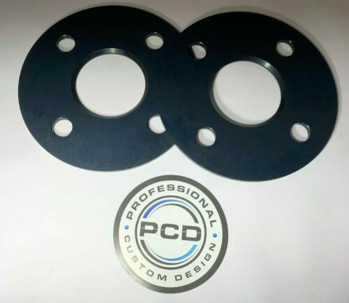 Pair 4x100 Shim Spacers, 5mm Wide 60.1CB CLIO MEGANE UK Made BLACK - Picture 1 of 1