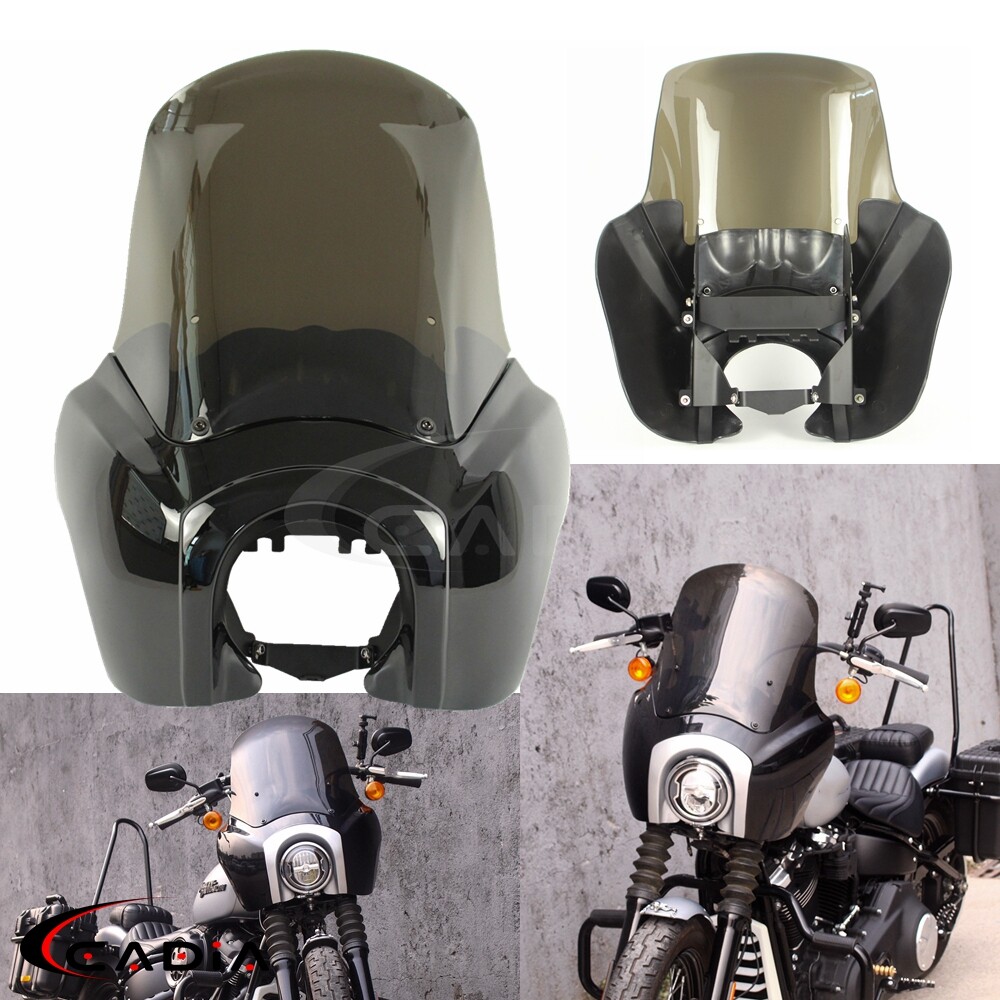 BOSYCY Road Warrior Motorcycle Fairing Windshield Kit Fit For Harley Softail Street Bob FXBB 2018-2020 FXBBS 2021-2024 FXST - 201355758 - View #2