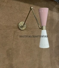 Mid Century 1950's Wall Sconce Italian Stilnovo Sconce Lighting Reading Lamp Fix