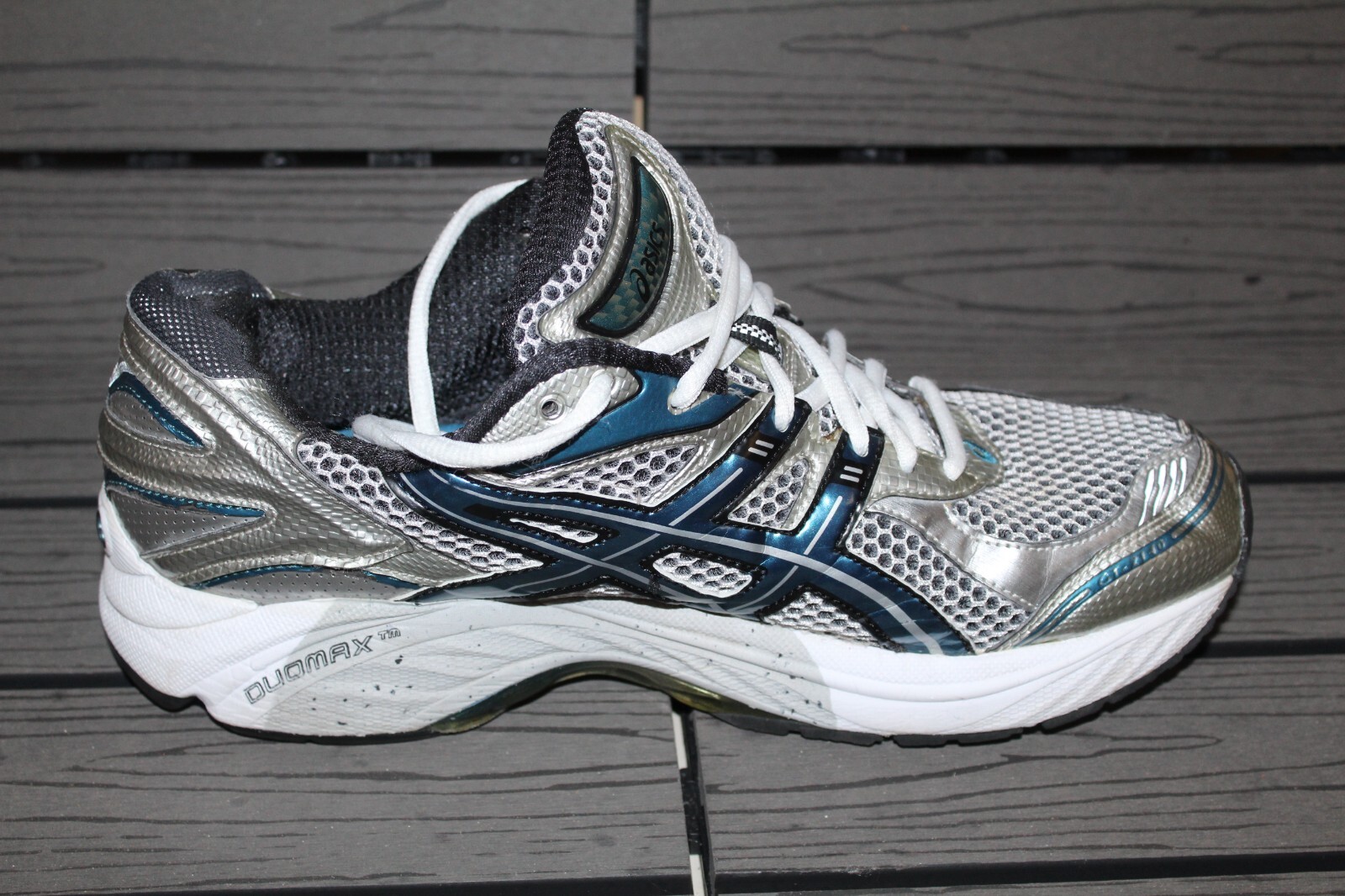 Asics Womens Gel Duomax GT2140 Running Shoes White Lace Up Low Top US