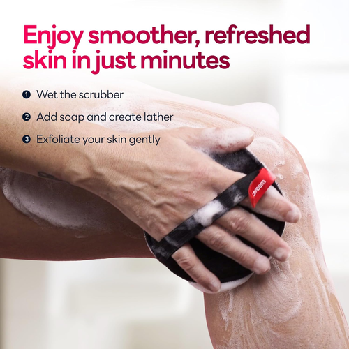 Exfoliating Body Scrubber Set, Gentle and Firm Sponge for Dead Skin Removal - 第 7/12 張圖片