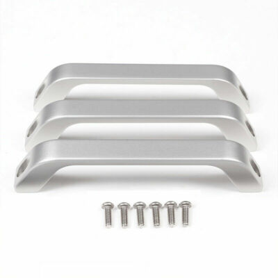 3PCS Silver Aluminum Alloy Car Roof Grab Handle Trim Strip For