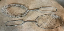 Antique Primitive Pair Wire Whisks Whips