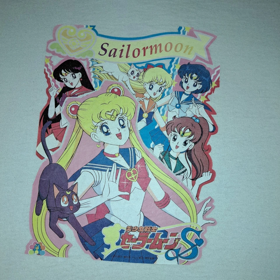 Винтажная футболка Sailor Moon японская версия 90-е размер S аниме японская  - Изображение 4 из 4