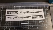 TRD Racing Development Car Decal window bumper  Sticker X2 Any Colour