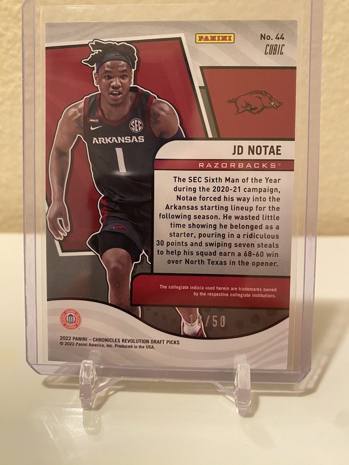 JD Notae 2022 23 Panini Revolution Blue Holofoil Cubic 18 50 jd-notae-2022-23-panini-revolution-blue-holofoil-cubic-18-50