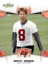 2008 Score #301 Brian Griese Tampa Bay Buccaneers