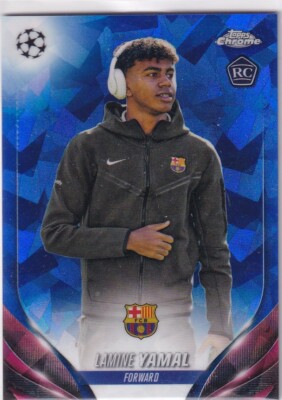 Topps Chrome CL 2024 No. CVS-4 Lamine Yamal Rookie Sapphire Image