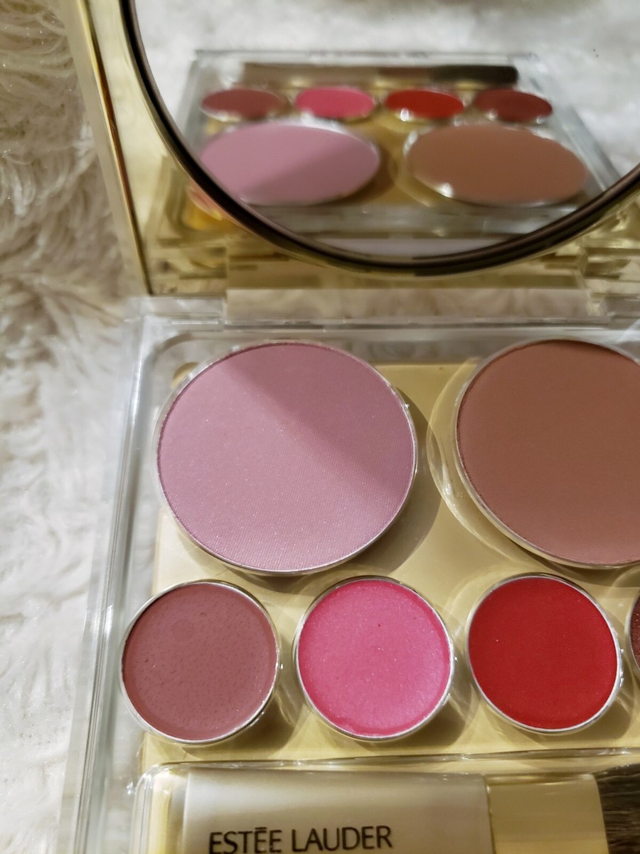 ESTEE LAUDER Deluxe Palette Lips Cheeks Blush Plum Desert Lipstick