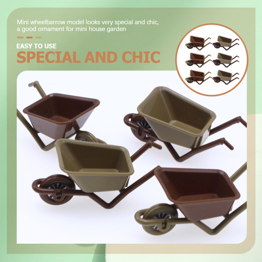 6 Pcs Plastic Doll House Trailer Micro Scene Garden Props Mini eBay