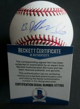 Blake Rutherford White Sox Signed Official Major Baseball W/Beckett COA V77763