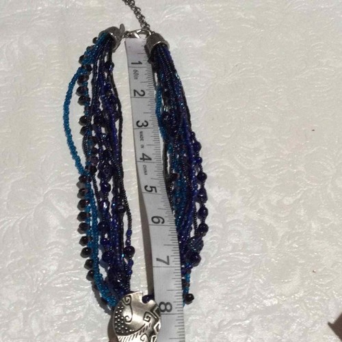 Chico's Amethyst Pendant Multicolor Beaded Necklace - Picture 16 of 16