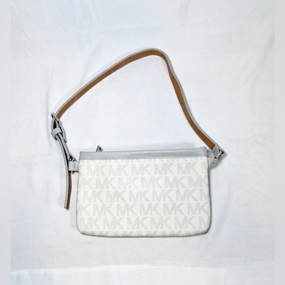 Michael Kors Vanilla Gray Belt Bag Waist Wallet Cross Body Fanny Pack