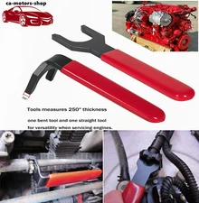 13260 Fuel Line Disconnect Tool Straight Bent Wrench For VOSS Cummins ISB & ISX