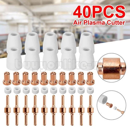 40* PT31 CUT30-50 Plasma Cutter Consumables Welding Accessories Kit For Parkside