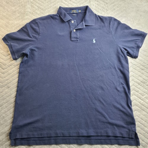 Polo Ralph Lauren Polo Shirt Classic Fit Large Navy