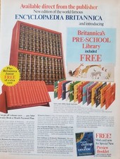 1971 Encyclopedia Britannica Set Junior Pre-School World Famous Vintage Print Ad