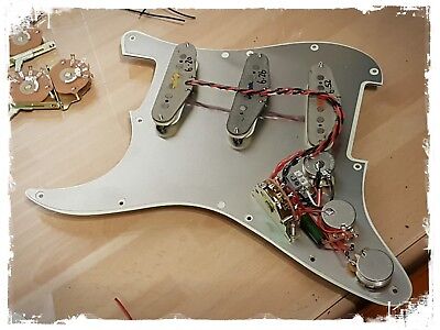 Fender Stratocaster drop in FULLY LOADED pickguard wiring kit loom