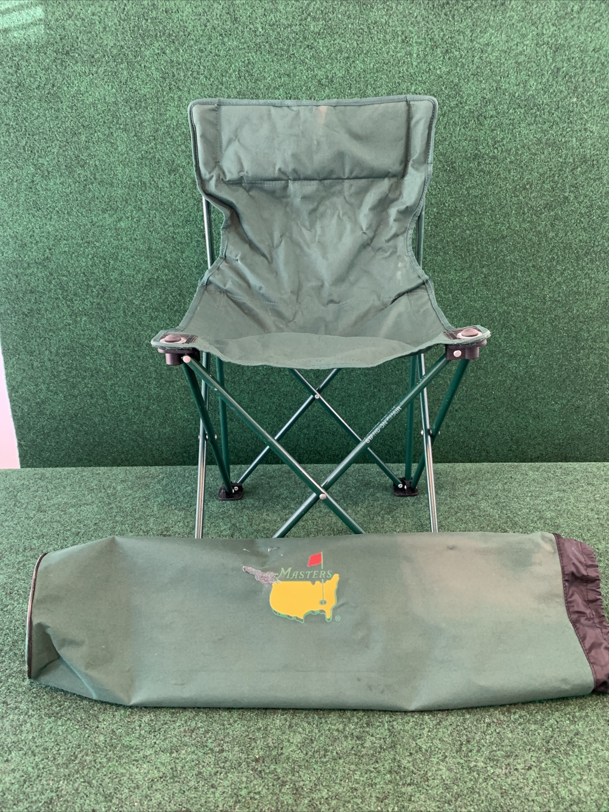 AUGUSTA NATIONAL Masters GOLF CHAIR Green Folding With Bag Ships