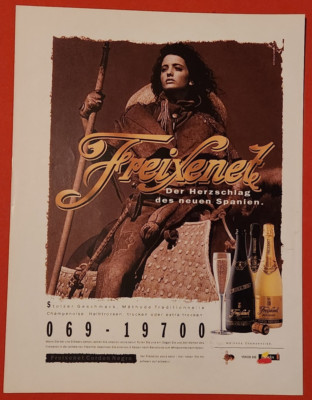 23. Freixenet Champagner Sekt Werbeanzeige Werbung Reklame 1994