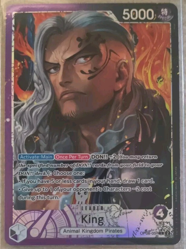 ONE PIECE Card Game King OP08-057 Parallel Two Legends English | eBay