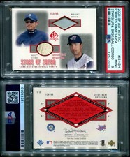 PSA 9 2001 SP Authentic Stars of Japan Ball-Base Combo Ichiro Suzuki PR/72 POP1