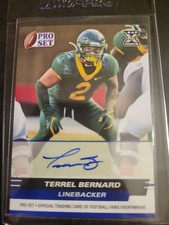 2022 Leaf Pro Set Draft Auto Terrel Bernard RC #PSA-TB1 Buffalo Bills