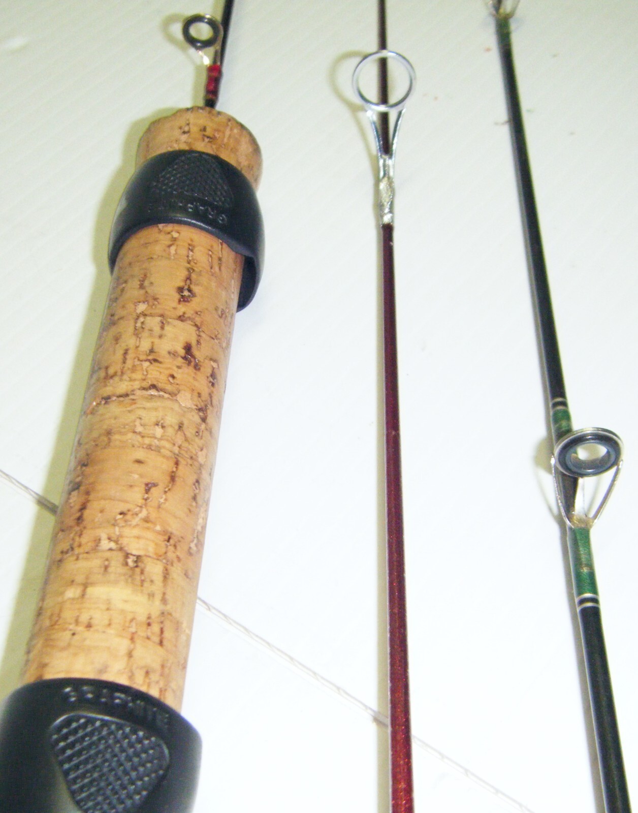 3 Ice Fishing Spinning Rods - With Cork Handles