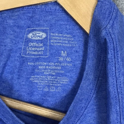 Ford "Built Ford Tough" Graphic Men's Size Medium Blue Short Sleeve T Shirt - Picture 6 of 8