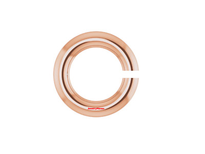 7mm OD 4.8mm ID Solid 14k Rose Pink Gold 18ga gauge OPEN Jump Ring USA MADE