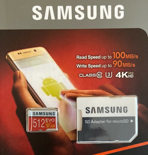 Tarjeta memoria  512 Gb Samsung SDXC CLASE 10