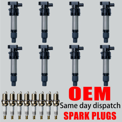 8X OEM Ignition Coil & Iridium Spark plugs for Cadillac DTS SRX STS XLR V8 UF564