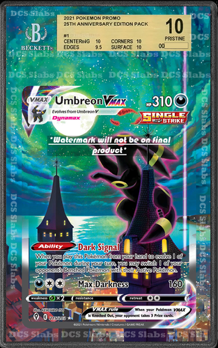 Umbreon VMAX Alt Art 215/213 CGC BGS Display Extend Art per Pokemon Slab Classificato - Foto 3 di 6