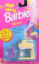 Barbie Magic Moves MIXER - Wind It  It Works MIX MASTER w Bowl 1992 Arcotoys,