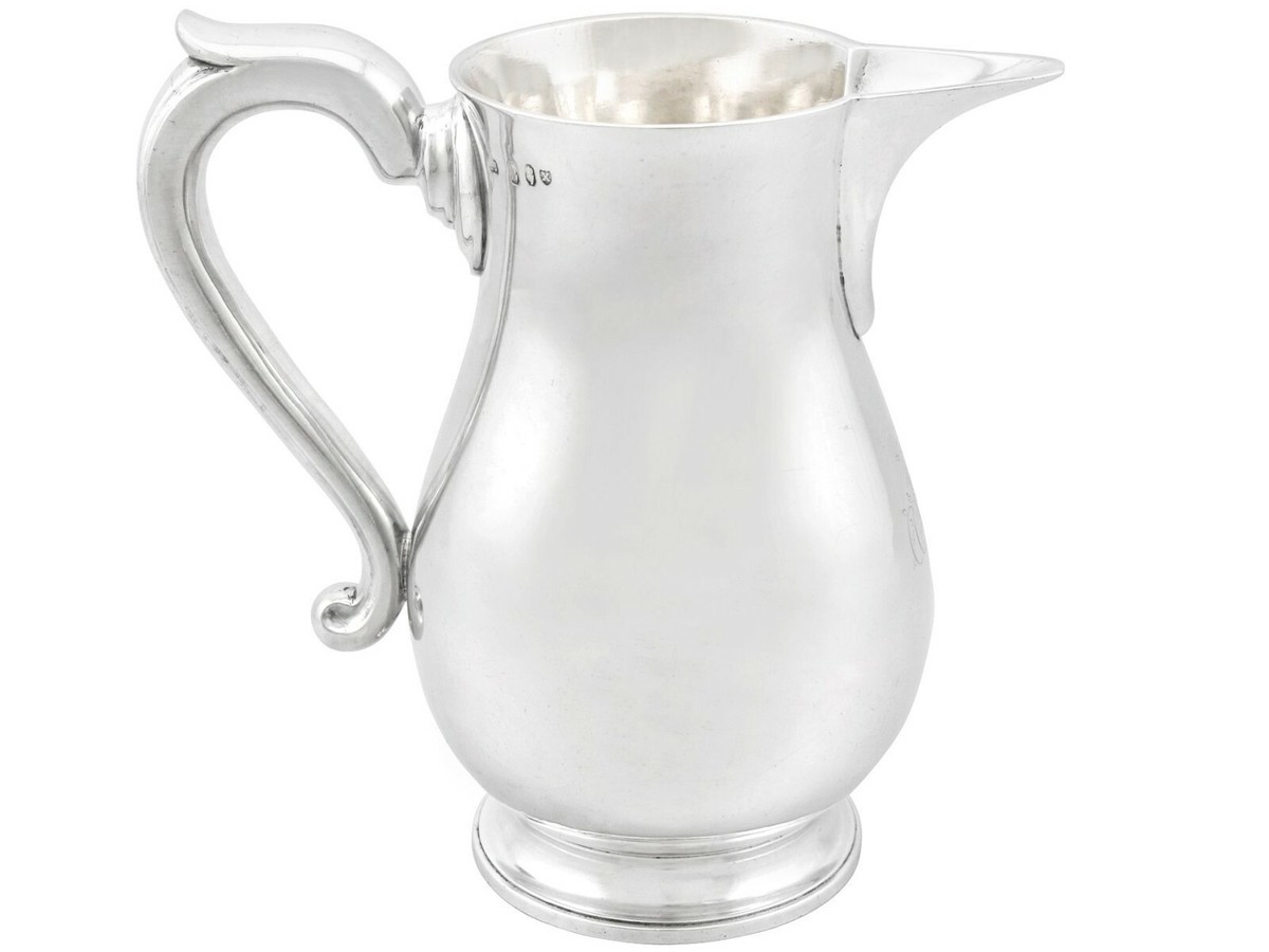 Antique George III Irish Sterling Silver Beer / Water Jug 1794
