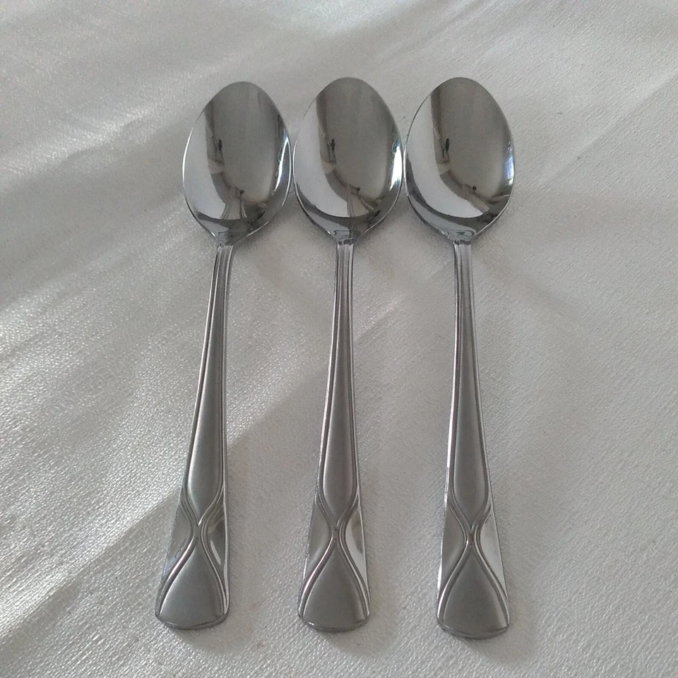 Cambridge столовые приборы из нержавеющей стали лот из 10 суповых ложек салат ужин вилки ножи  - Изображение 3 из 4