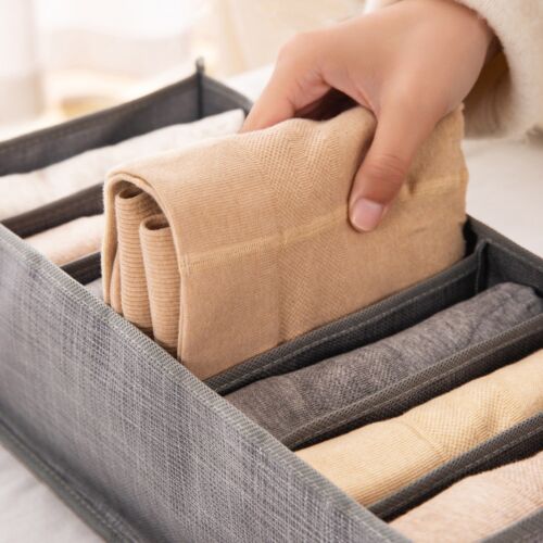 Schrank Aufbewahrungsbox Schublade Organizer Faltbar Kleiderbox T-Shirt Jeans Leggings - Bild 8 von 17