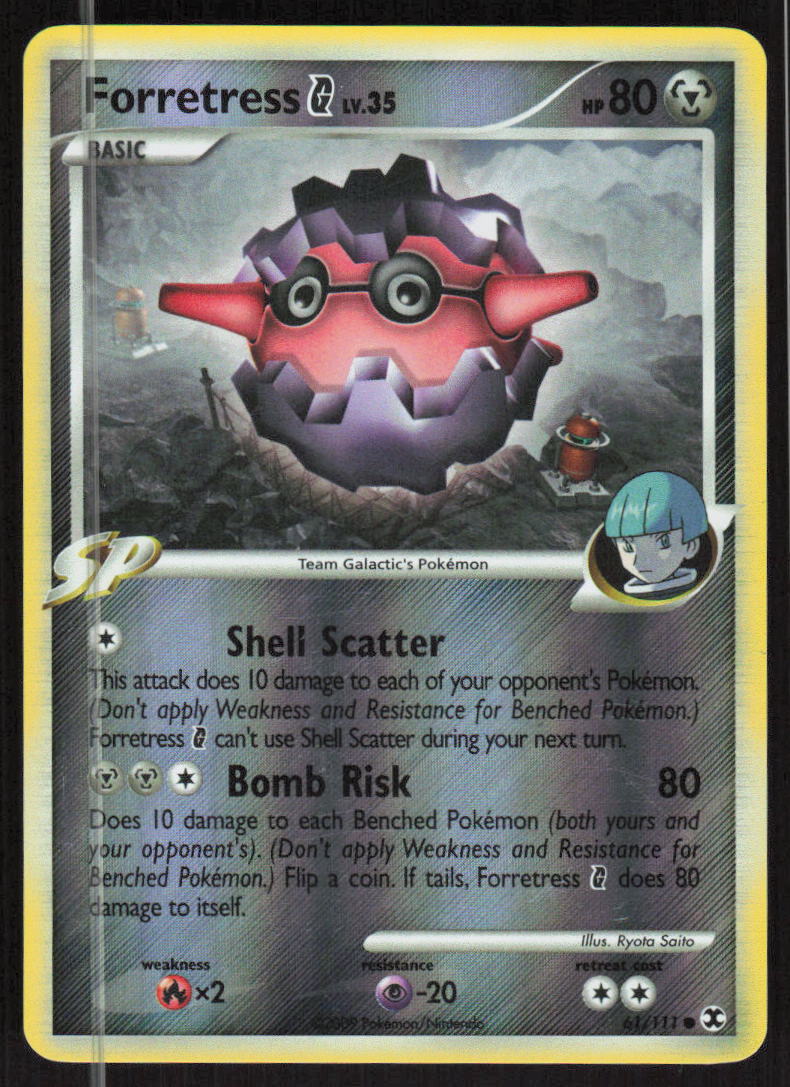 Pokemon TCG Rising Rivals #61/111 Forretress G LP