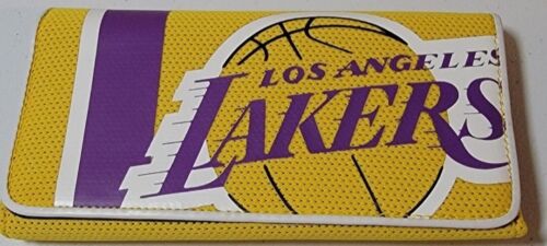 LOS ANGELES LAKERS HIGH QUALITY JERSEY MATERIAL LARGE WOMENS WALLET - Picture 1 of 6