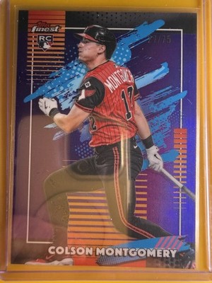 Topps Finest Colson Montgomery Uncommon RC /75 Refractor