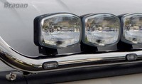 DachträGer + Flush Leds FüR Volvo FMX Globetrotter 2021+ Vorderer Edelstahl