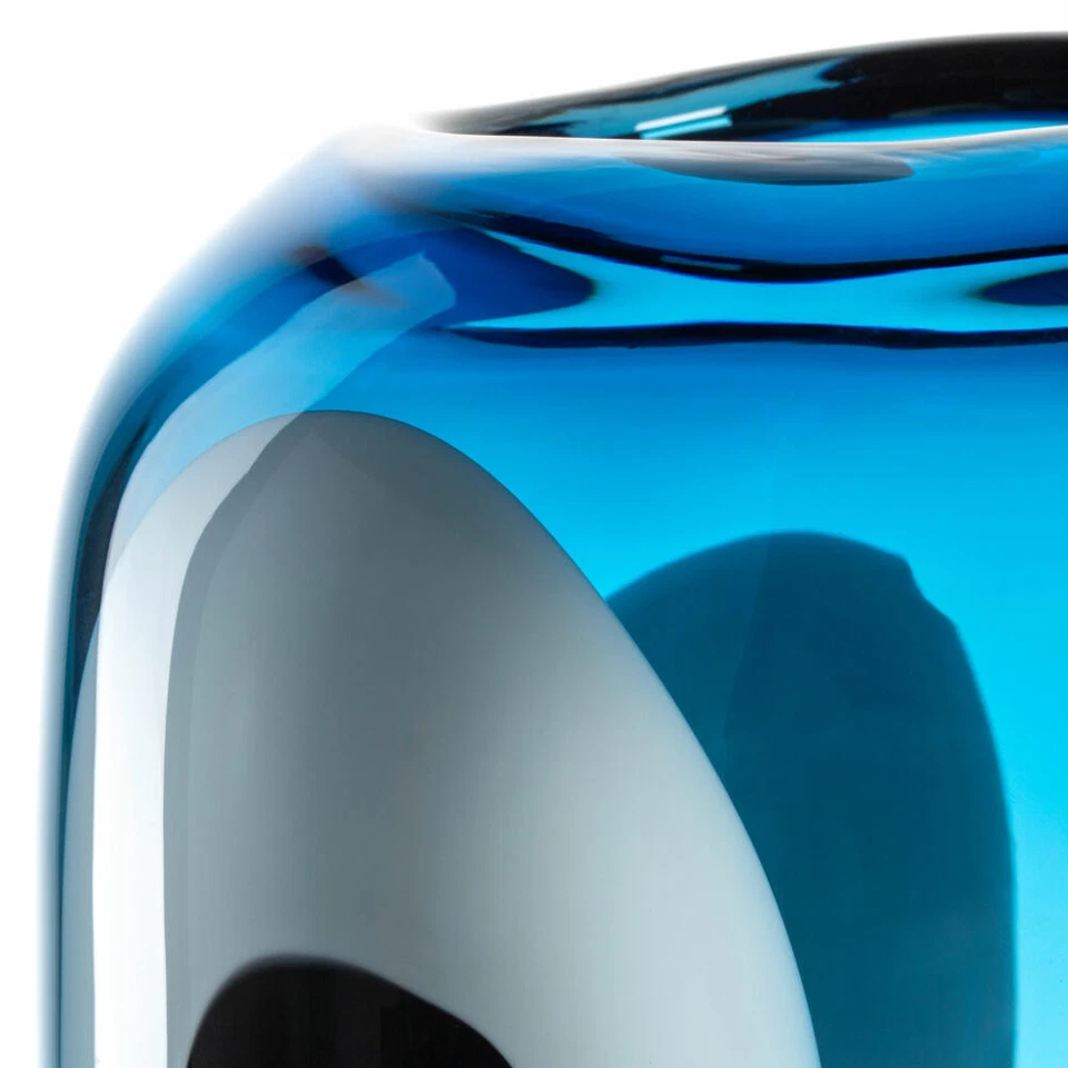 Leonardo Vase Occhi Blu, Blumenvase, Dekovase, Glasvase, Glas, H 36 cm, 047511 - Bild 4 von 4