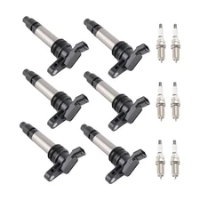 6x Ignition Coil + 6x Spark Plug Pack for Land Rover LR2 3.2L 2008-2012 LR002954