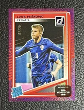 2025-26 Donruss FIFA World Cup Luka Vuskovic #215 Purple /25 Rookie Croatia
