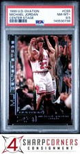 1999 UPPER DECK OVATION MICHAEL JORDAN CENTER STAGE #CS5 HOF POP 2 PSA 8.5