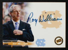 🌟 ROY WILLIAMS - 2005 Press Pass ROY HOF On Card AUTO - UNC Tar Heels